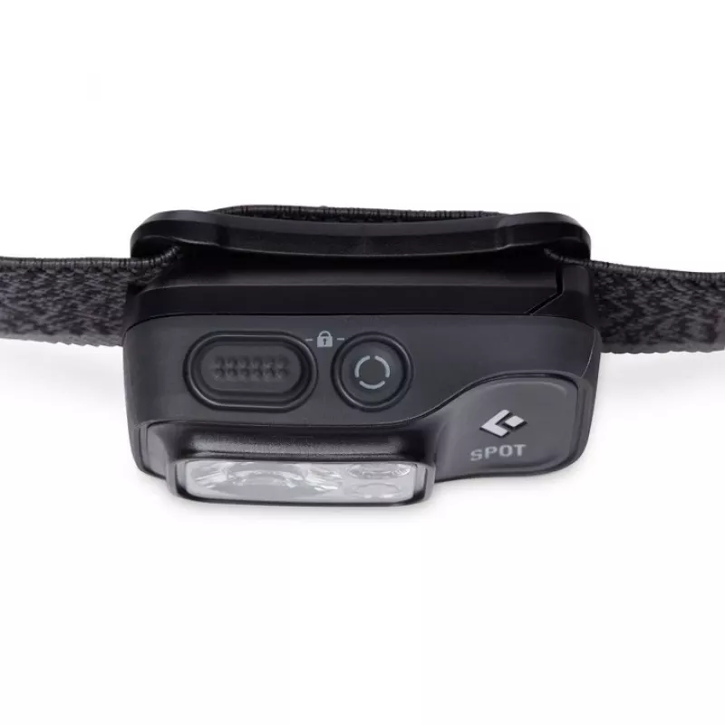 Lanterna frontal Black Diamond Spot 400 – 400 lm, LED, à prova de água IPX8, AAA, alcance 12–100 m, preta