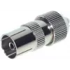 Conector fêmea coaxial ShiverPeaks 82012 — conector metálico para cabos coaxiais de antena