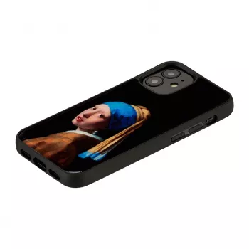 Capa de proteção iKins para Apple iPhone 12 mini – design: A Rapariga com o Brinco de Pérola