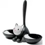 Comedouro para gatos Alessi Tigrito preto (AMMI09 B)
