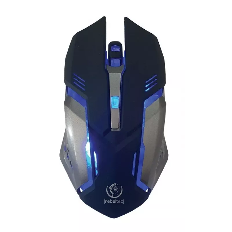 Teclado e rato Rebeltec SHERMAN Gaming USB QZERTY inglês preto