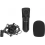 Microfone de condensador de grande diafragma Omnitronic CM-78MK2 — gravação de estúdio de voz e instrumentos
