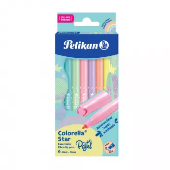 Marcadores Pelikan 822282 finos multicolor 6 unid.