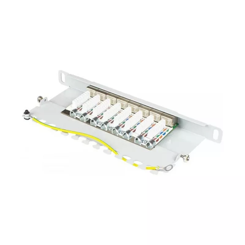 Good Connections Patchpanel 10Cat. 6A 8-P. 0,5HE cinzento-claro