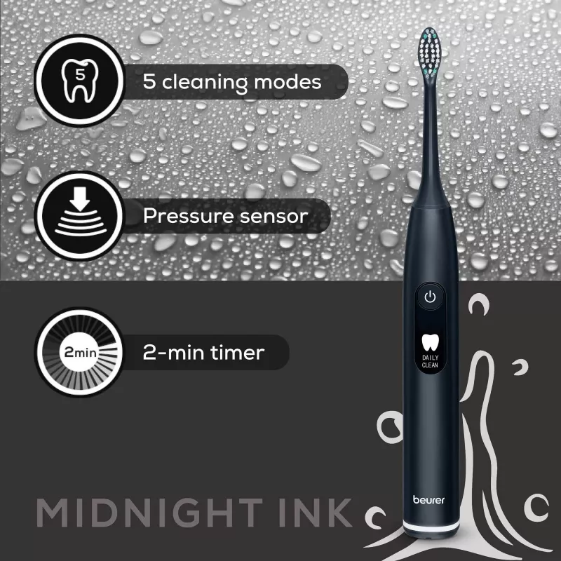 Escova de dentes elétrica sónica Beurer Midnight Ink azul-escuro