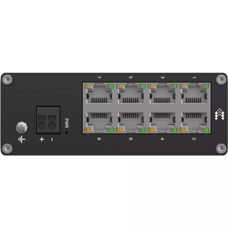 Switch Ethernet industrial Teltonika TSW, não gerido, 8 portas