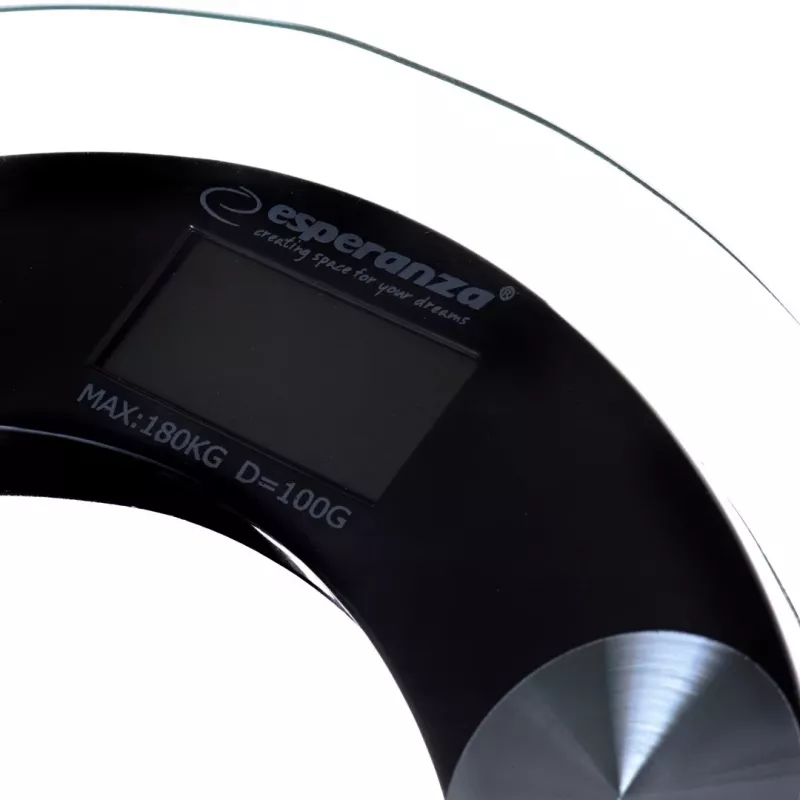 Esperanza - Balança de pessoas de casa de banho Nza Pilates EBS008K cor transparente (EBS008K)