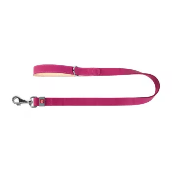 Treia para cão WAUDOG em pele natural, 20 mm de largura, 122 cm de comprimento, rosa