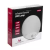 Lâmpada LED de parede MACLEAN MCE357W com sensor de movimento IR, branca, para exterior e interior