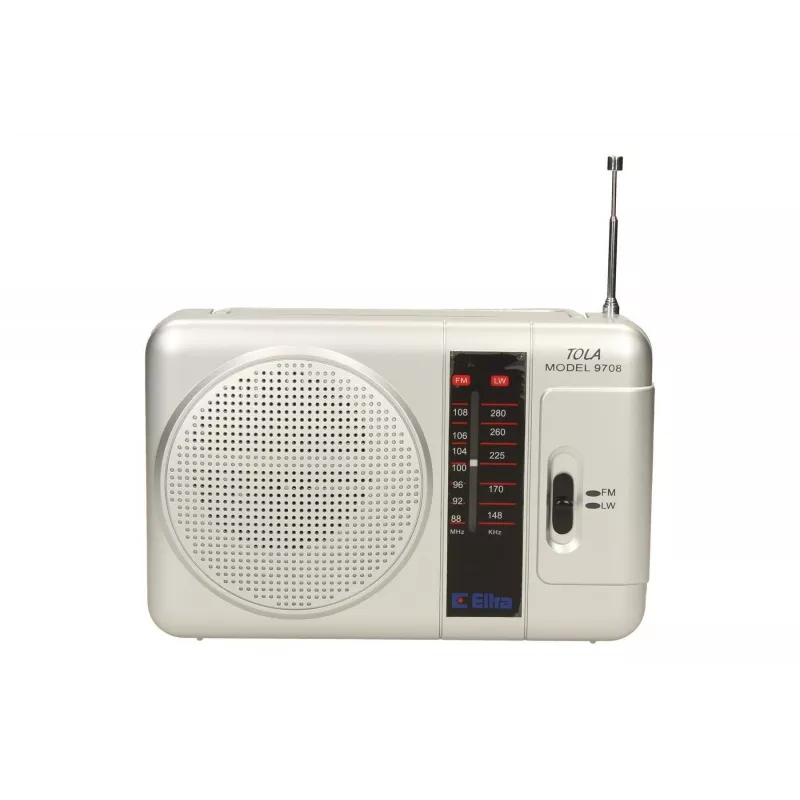 Rádio portátil Eltra TOLA 3 analógico prateado