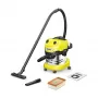 Aspirador Kärcher WD 4 S V-20/5/22 — depósito de aço inoxidável 20 l, cabo 5 m, 1000 W, aspirador seco e húmido