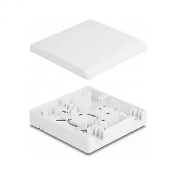 Tomada de ligação de fibra ótica DeLOCK 2 x SC simplex LC duplex branca