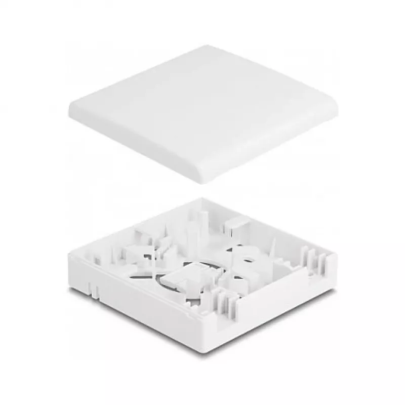 Tomada de ligação de fibra ótica DeLOCK 2 x SC simplex LC duplex branca