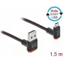 Cabo USB DeLOCK EASY-USB 2.0 Type-A para Micro-B macho 1,5 m preto