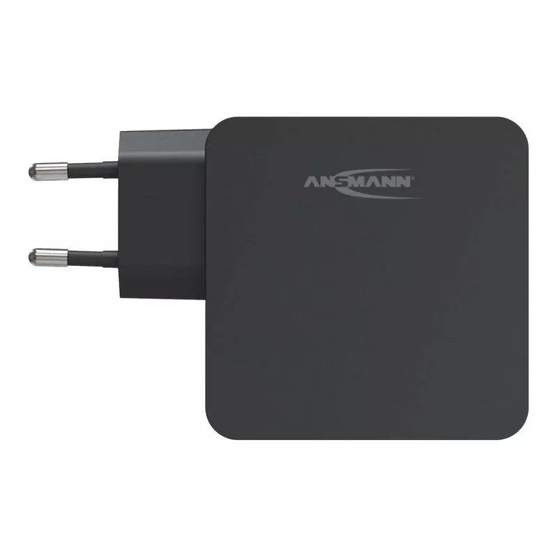 ANSMANN 247PD - fonte de alimentação - 45 Watt - 4700 mA - PD, QC 3.0 - 2 portas de saída (USB, USB-C) - preto (1001-0095)