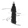 Picadora elétrica Rommelsbacher MZ 800, 800 W, taça de vidro de 2,7 L, 9 lâminas de aço inoxidável, regulação de 22 velocidades, preto aço inoxidável