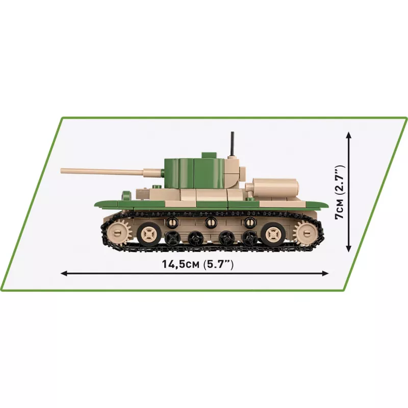 Conjunto de construção COBI Renault R35 Valentine IX Panzer I 595 peças