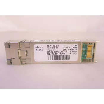 Módulo transceptor ótico Cisco 10GBASE-SR SFP 10 Gbit/s para fibra multimodo
