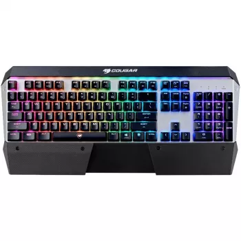 COUGAR CGR-WM4MB-ATR Teclado Gaming USB QWERTZ Alemão Preto, Prateado