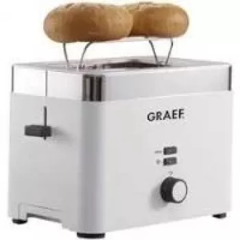 Graef TO 61 - Torradeira - 2 fatias - 2 ranhuras - branco