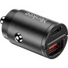 Carregador de automóvel YENKEE CAR 02 Power Delivery 30W com conectores USB-A e USB-C