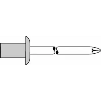 Rebite cego GESIPA 4,0×8,0 mm alumínio/aço, 500 unid.