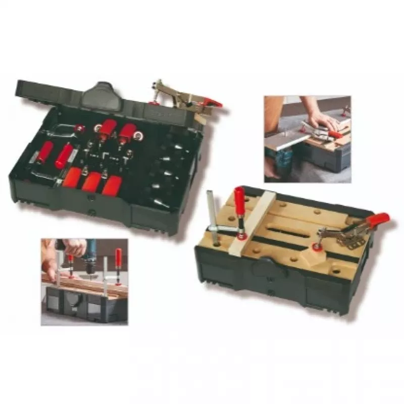 Grampo de fixação BESSEY STC-S-MFT preto vermelho prateado madeira 14 unid.