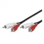 Cabo de ligação Wentronic Goobay RCA, 15 m – 2 fichas RCA (áudio esquerdo/direito) > 2 fichas RCA (áudio esquerdo/direito) (50340)