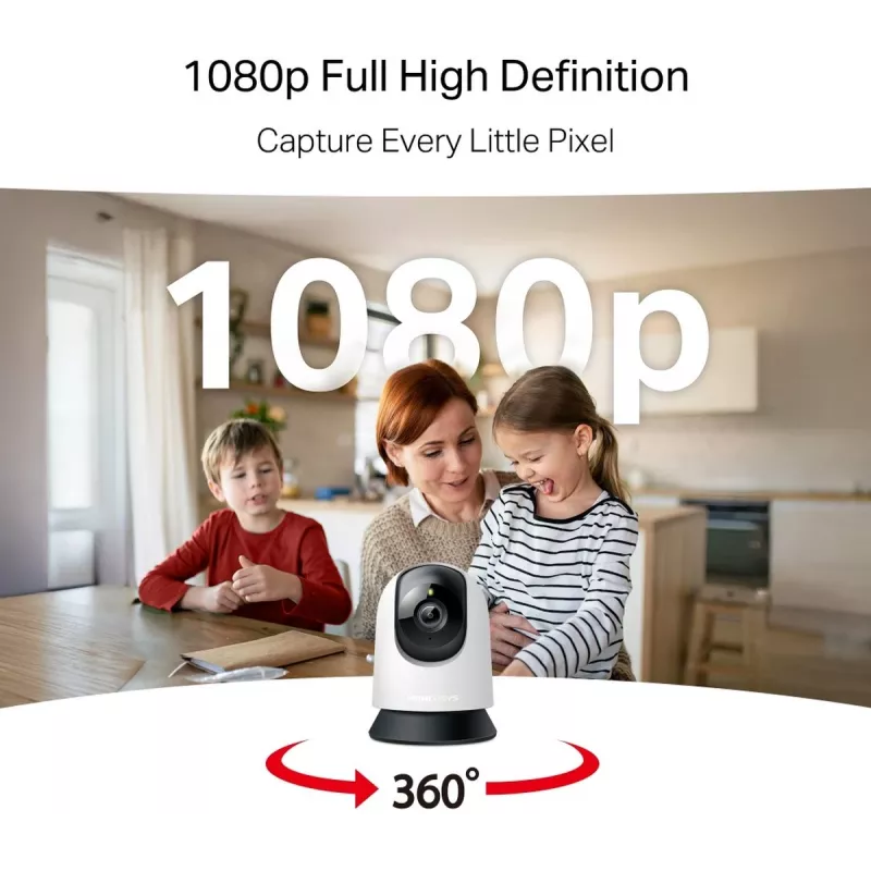 TP-LINK Mercusys MC200 Câmara de segurança Wi-Fi doméstica com rotação/inclinação
