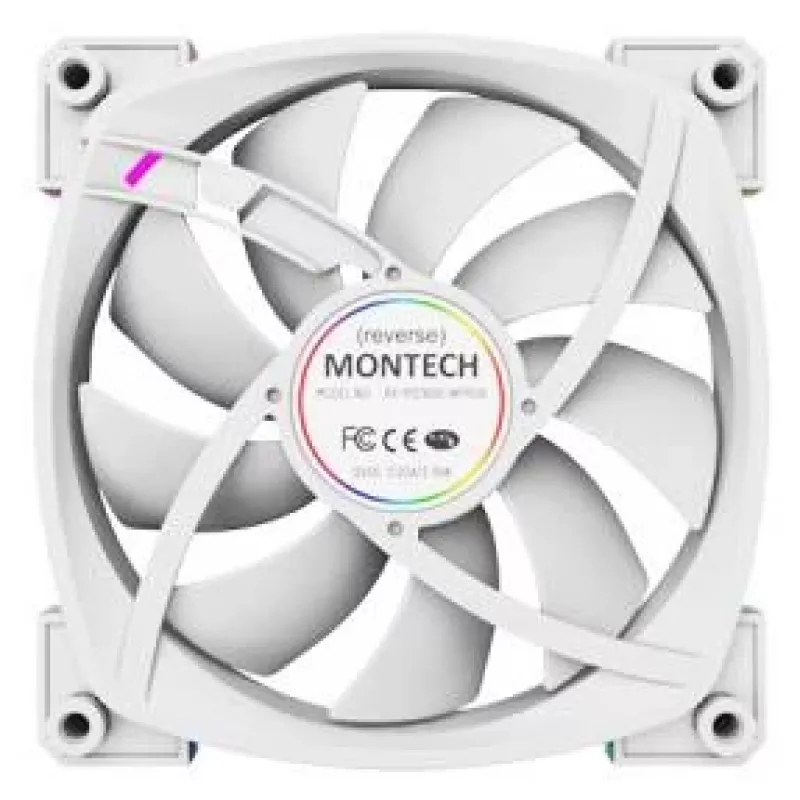 Ventoinha para caixa de computador Montech RX120 PWM 12 cm branco 3 unid.