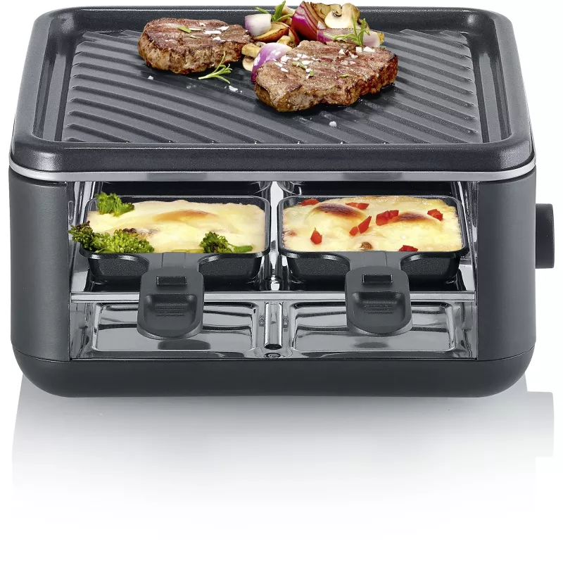 Grelhador de raclette Severin RG 2360 4 pessoas 800 W preto
