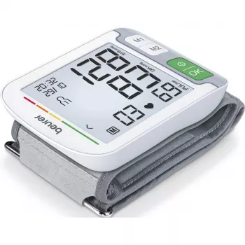 Beurer BC 51 medidor de tensão arterial de pulso, branco/cinzento