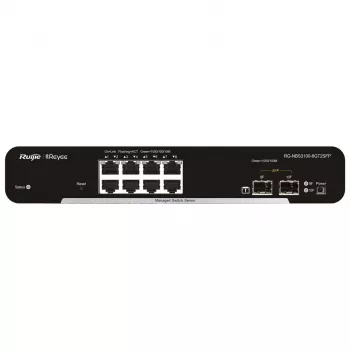 Switch de rede Ruijie Networks RG-NBS3100-8GT2SFP gerido L2 Gigabit Ethernet (10/100/1000) preto