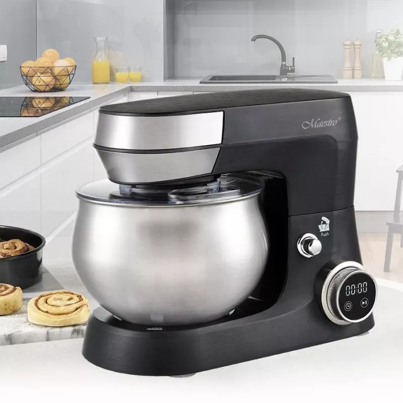 Batedeira planetária Feel-Maestro MR-558 com taça de 5 l, 2000 W preto