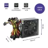 Fonte de alimentação QOLTEC Gaming Miner 1600W Gold, 1600 W, ATX, eficiência Gold