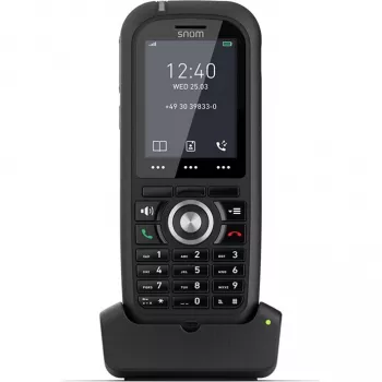Telefone DECT Snom M80 com visor de número de chamada preto