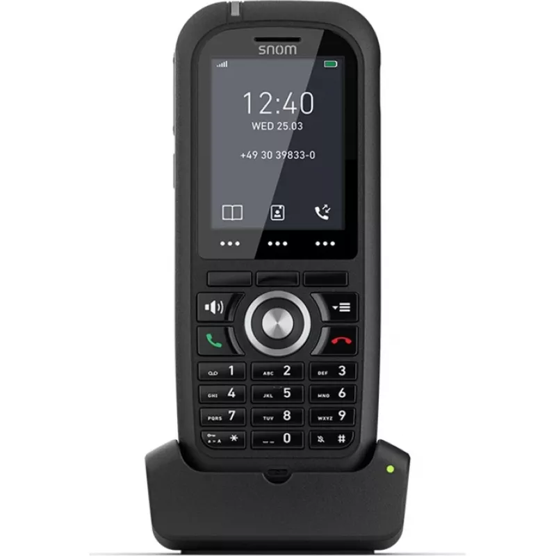 Telefone DECT Snom M80 com visor de número de chamada preto