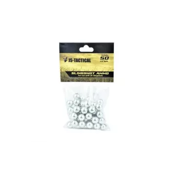 Esfera de aço para fisga JS Tactical 9,5 mm - 50 unid.