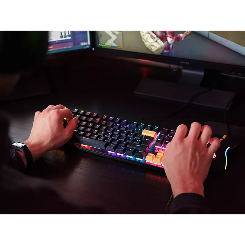 Tracer HORNET 87 Teclado Rato incluído Gaming USB QWERTY Inglês Preto, Amarelo