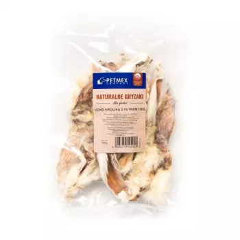 PETMEX brinquedo de mastigar para cães orelha de coelho com pelo 100 g