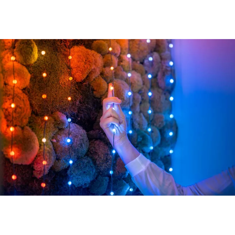 Luzes inteligentes Twinkly Strings USB-C Pearls Wi-Fi/Bluetooth multicolor