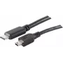 Cabo USB S/CONN 77144-1.0 USB 2.0 1 m USB C Mini-USB B preto