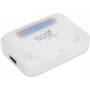 Auscultadores Bluetooth Manhattan, branco, microfone, controlos integrados, resistentes ao suor, isolamento de ruído, 5 horas de utilização, alcance máximo 10 m, estojo de carregamento com powerbank (1200 mAh), Bluetooth v5.0, cabo de carregamento USB-A incluído, 3 anos de garantia