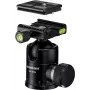 Cabeça de esfera para tripé Mantona Onyx 12 21459 com montagem de 3/8 polegadas e placa de libertação rápida