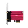 Placa de rede interna WLAN Bluetooth Cudy WE9300S PCIe, Wi‑Fi 7 (802.11be) tri-band 2.4/5/6 GHz, 5765 Mbit/s, Bluetooth 5.4, antena externa 2x2