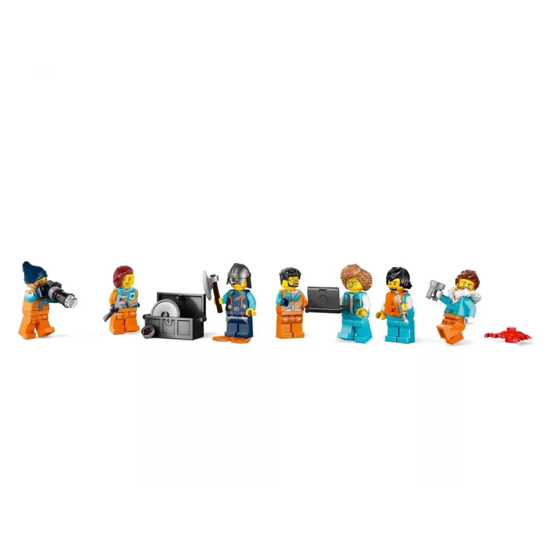 Brinquedo de construção LEGO City navio de expedição ao Ártico 60368 — 815 peças, 7+ anos, inclui 4 minifiguras