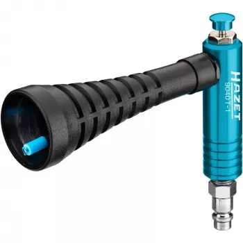 Pistola de sopro turbo HAZET 9040T-1 preto/azul com bico de turbulência (9040T-1)