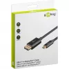 Goobay 75705 cabo de USB-C para DisplayPort, 4K 60 Hz, 2 m, 21,6 Gbit/s, preto