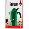 Cafeteira Moka BIALETTI Moka BREAK ALPINA — 3 chávenas, verde, alumínio, cabo de baquelite
