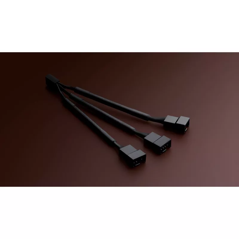 Cabo divisor NA-SC1 Sx2 preto, 13,5 cm, 2 unid., para ventoinhas PWM